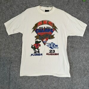 Vintage Florida Gators SEC Champs T-Shirt Mens Large 1993 1994 Single Stitch